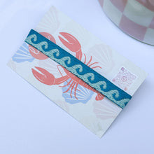 Charger l'image dans la galerie, Bracelet ruban vagues bleu
