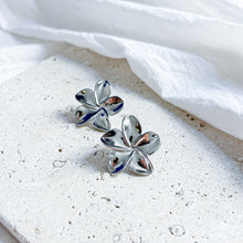 Charger l'image dans la galerie, Boucles Clip fleurs argentées