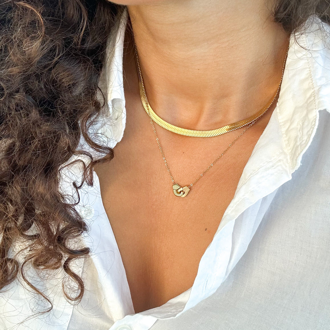 Parure colliers Léonie & Perla dorés