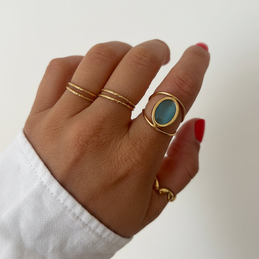 Paula | Bague en acier inoxydable