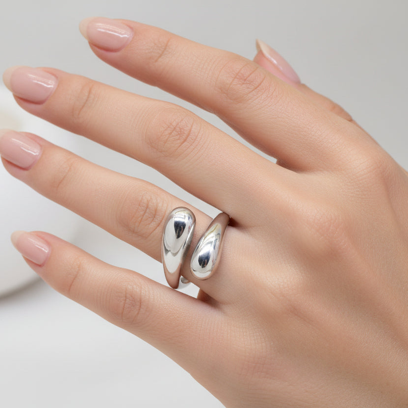 Bague Alia argentée