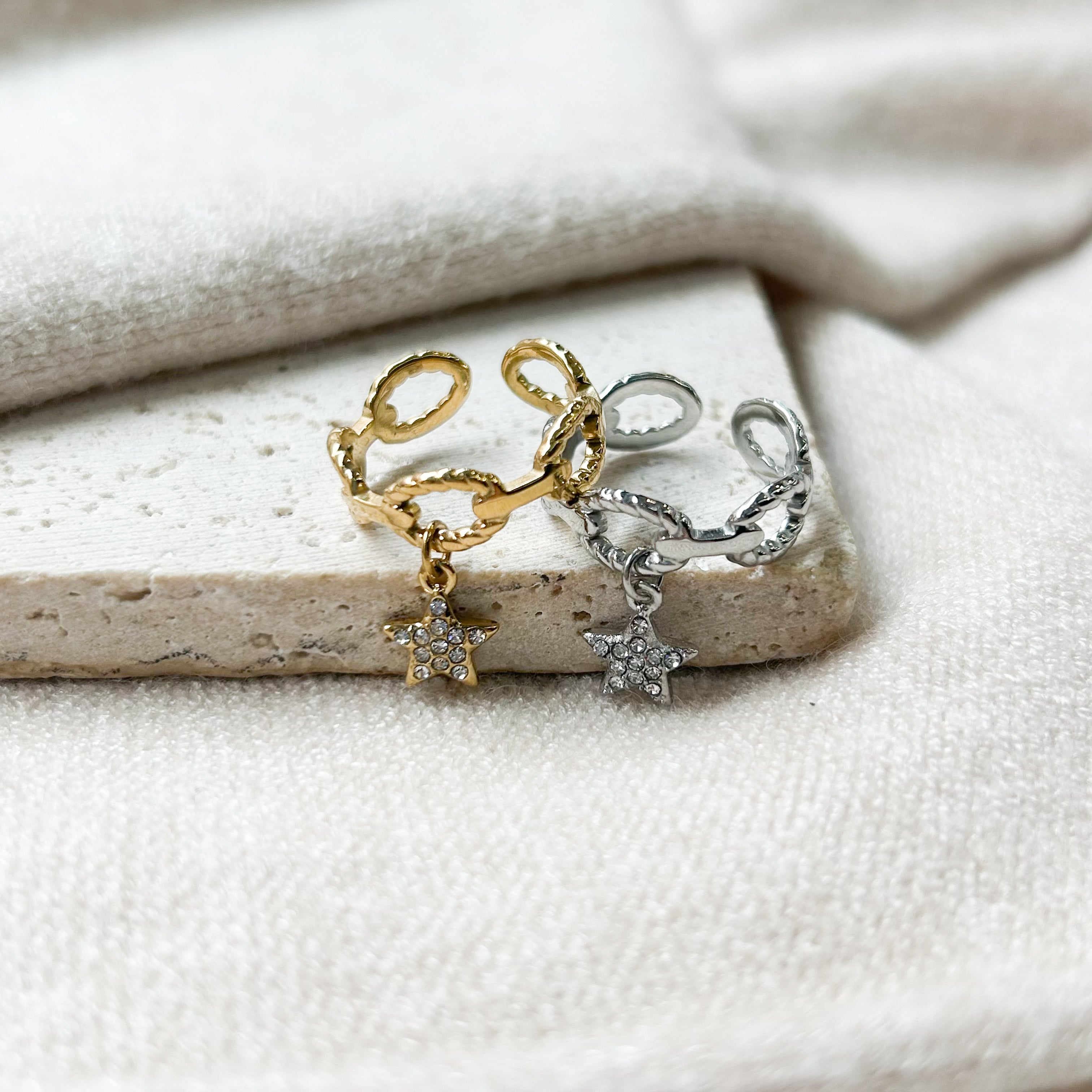 Bague Aura argentée