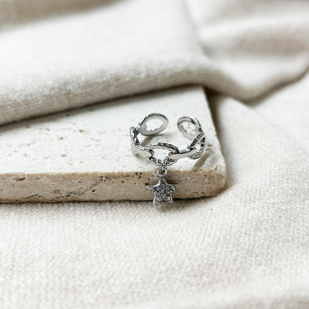 Bague Aura argentée