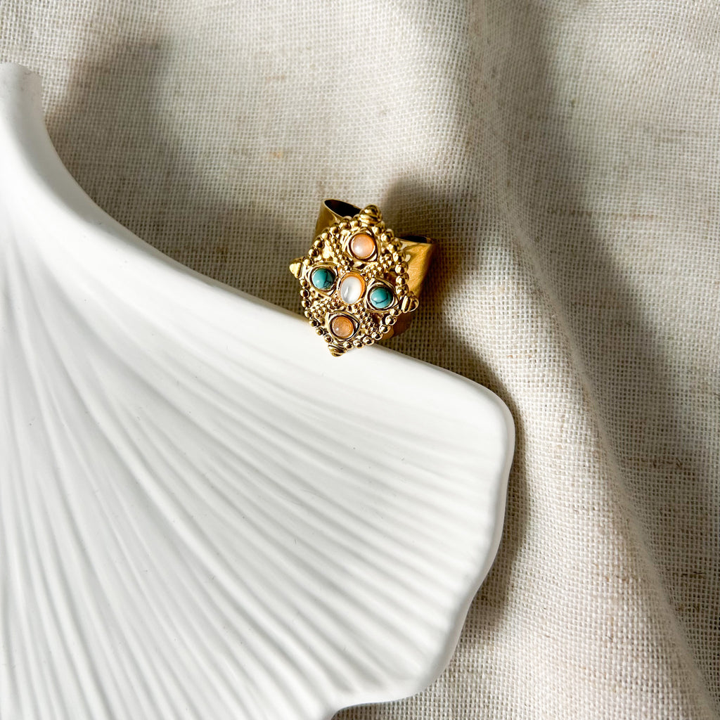 Bague Céleste bleue