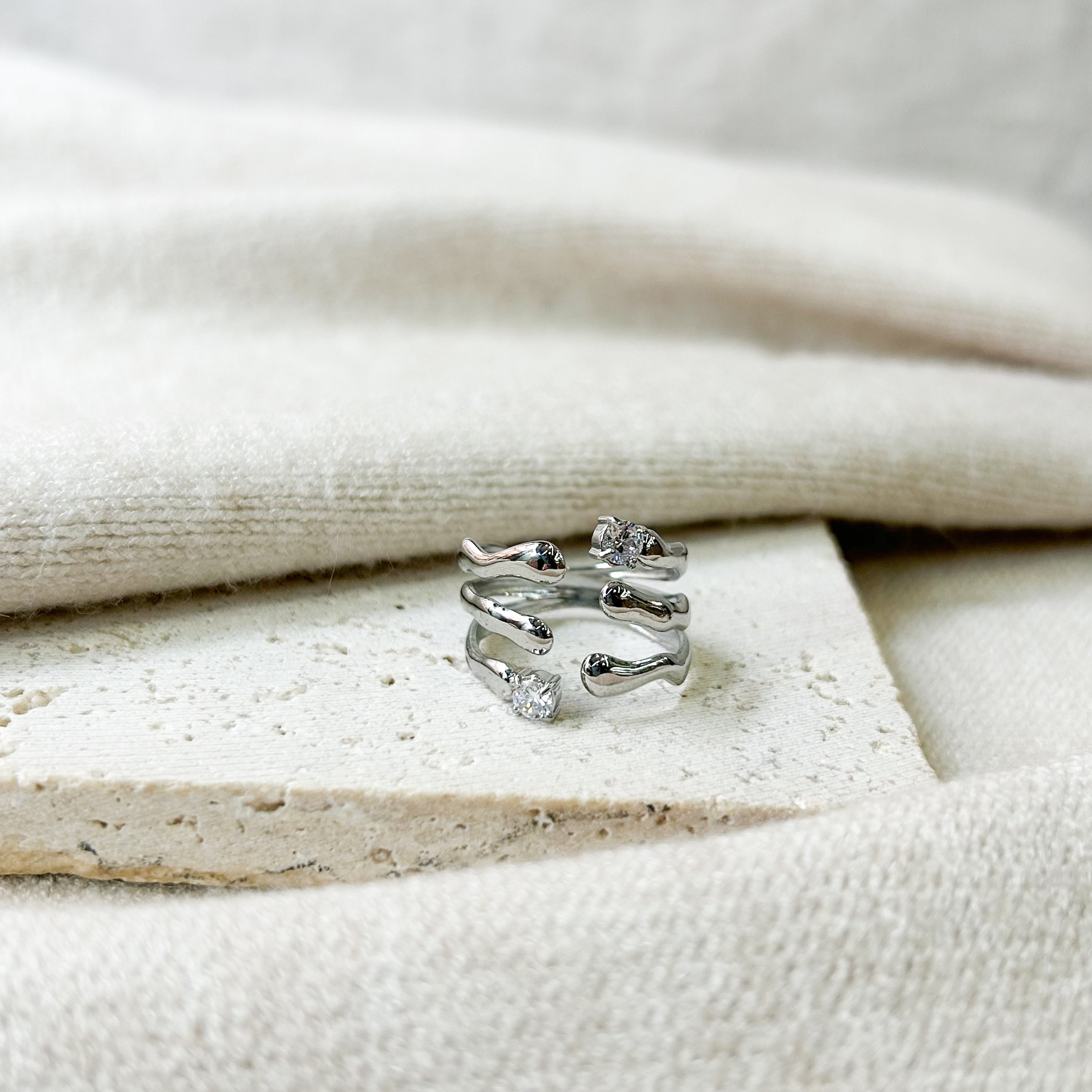 Bague Laure argentée