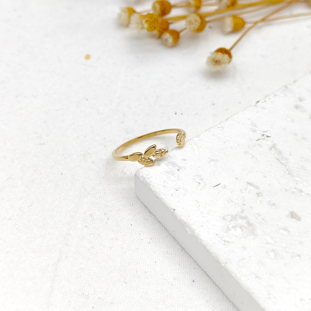 Bague Leve dorée