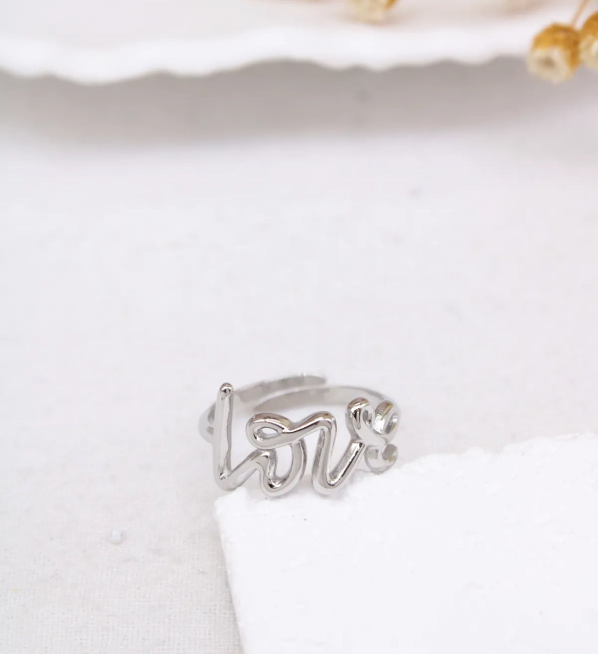 Bague Love argentée - Lany-bijoux