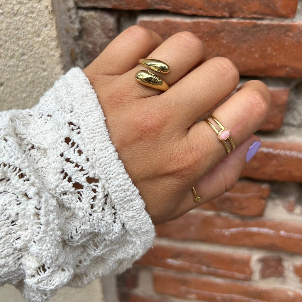 Bague Sarah quartz rose