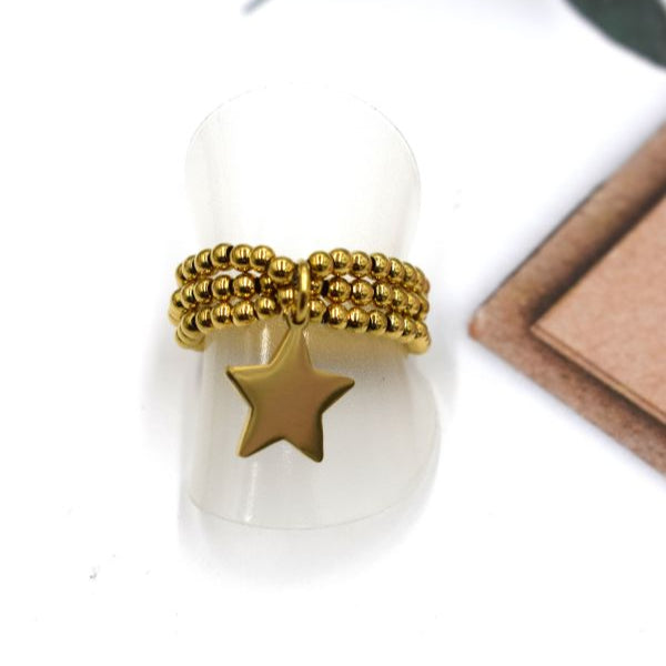 Bague Star dorée
