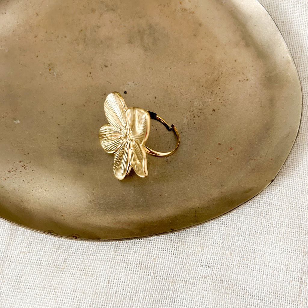 Bague grosse fleur