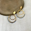 Boucles Aimée Cordiérite - Lany-bijoux