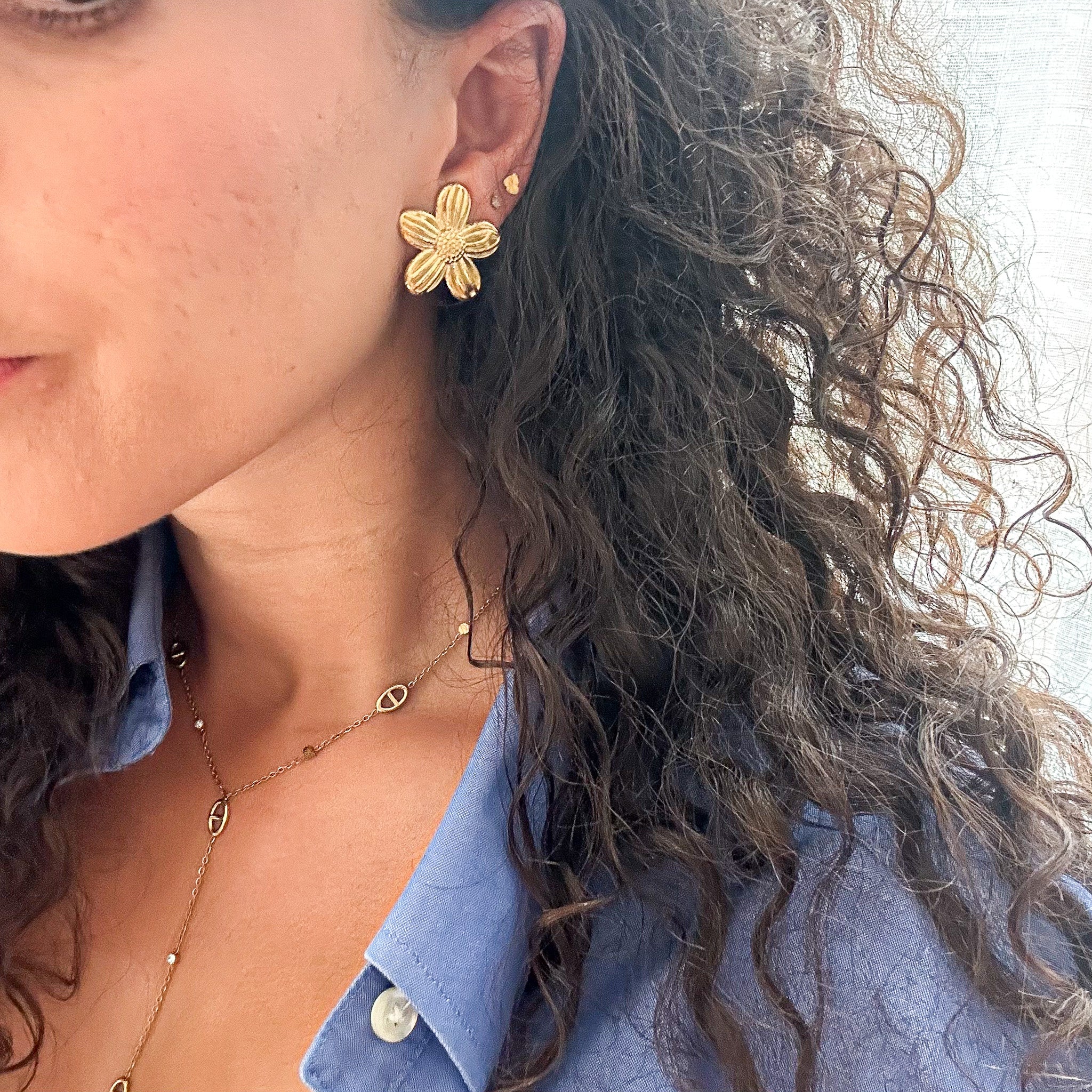 Boucles Clip Myra dorées