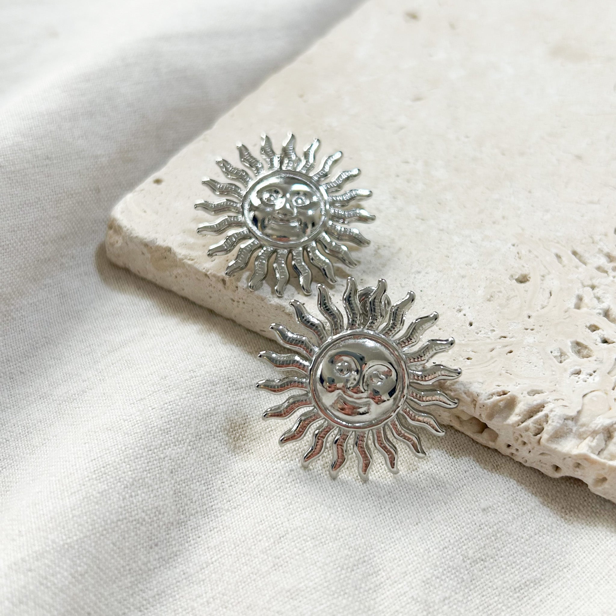 Boucles Hetty argentées