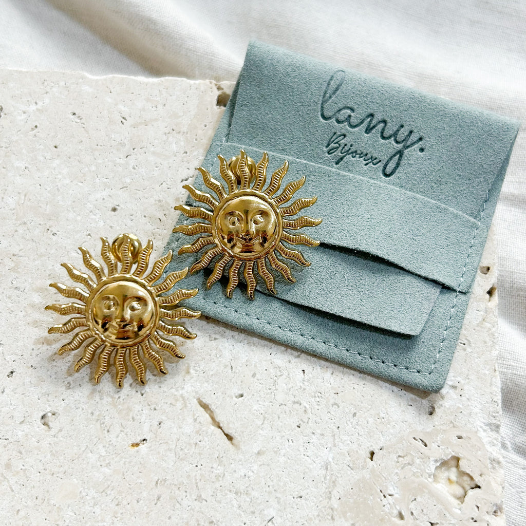Boucles Hetty dorées - Lany-bijoux