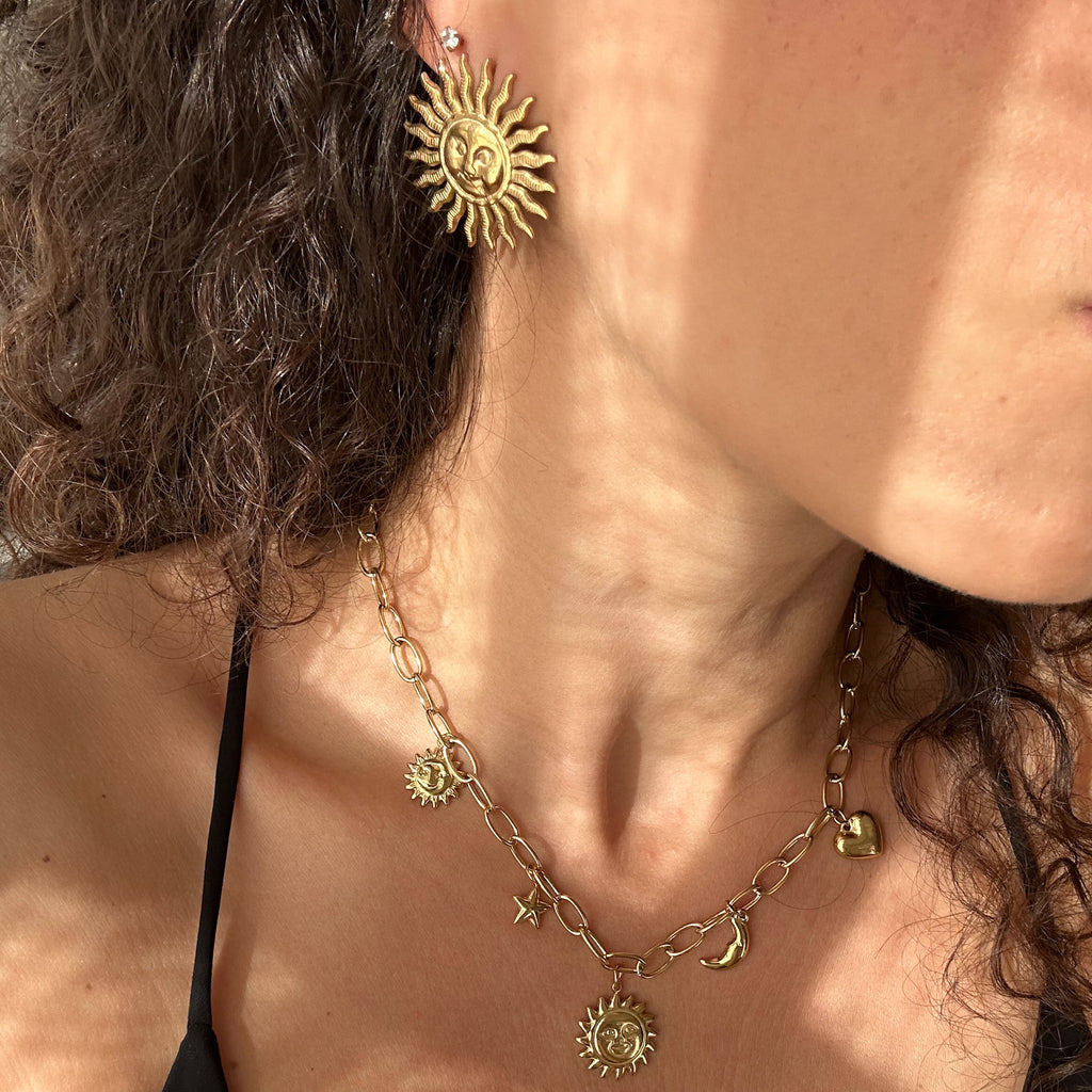 Boucles Hetty dorées - Lany-bijoux