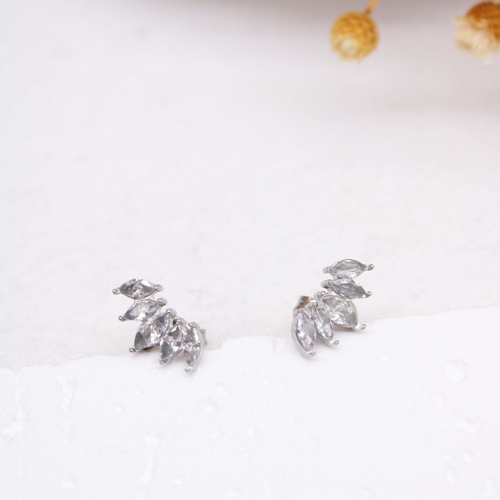Boucles Izia argenté - Lany-bijoux