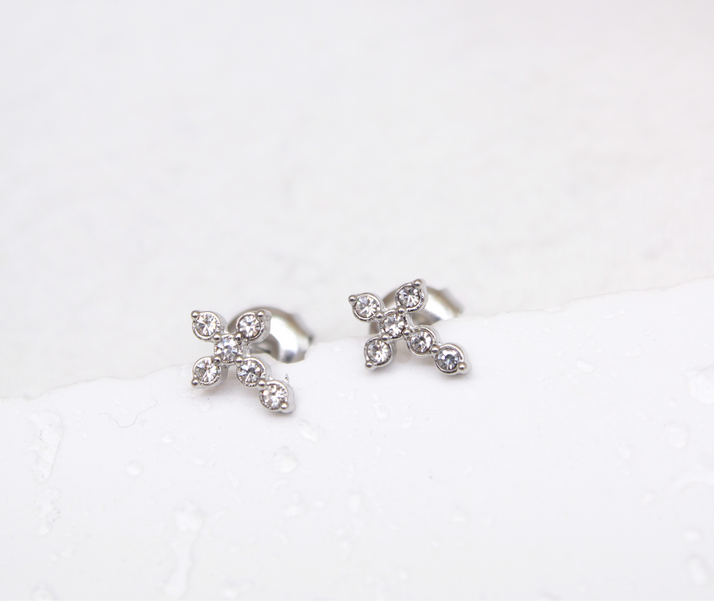 Boucles Nelda argentées