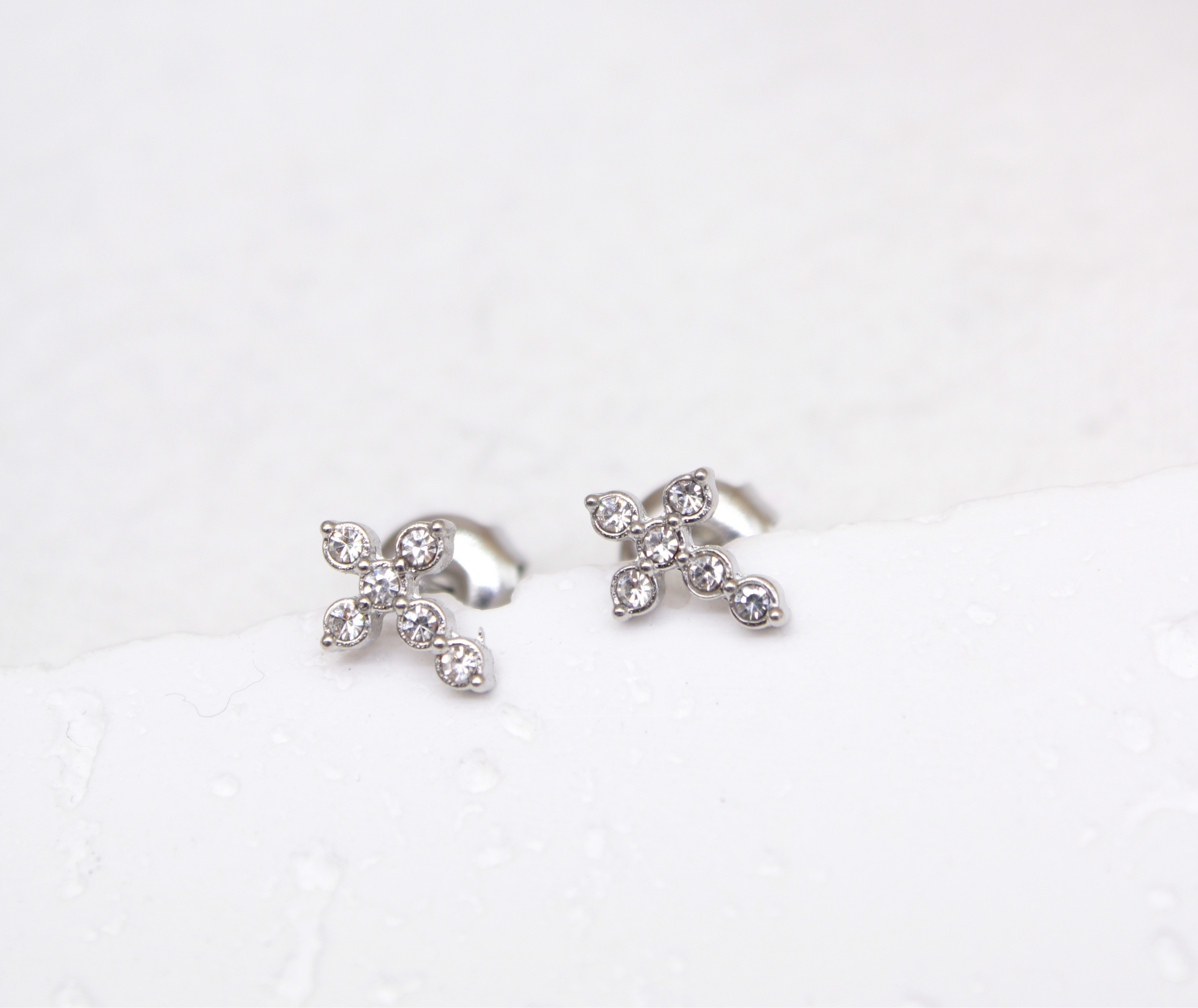 Boucles Nelda argentées