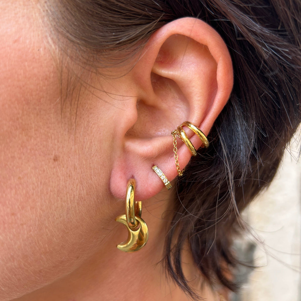 Boucles Novy argentées