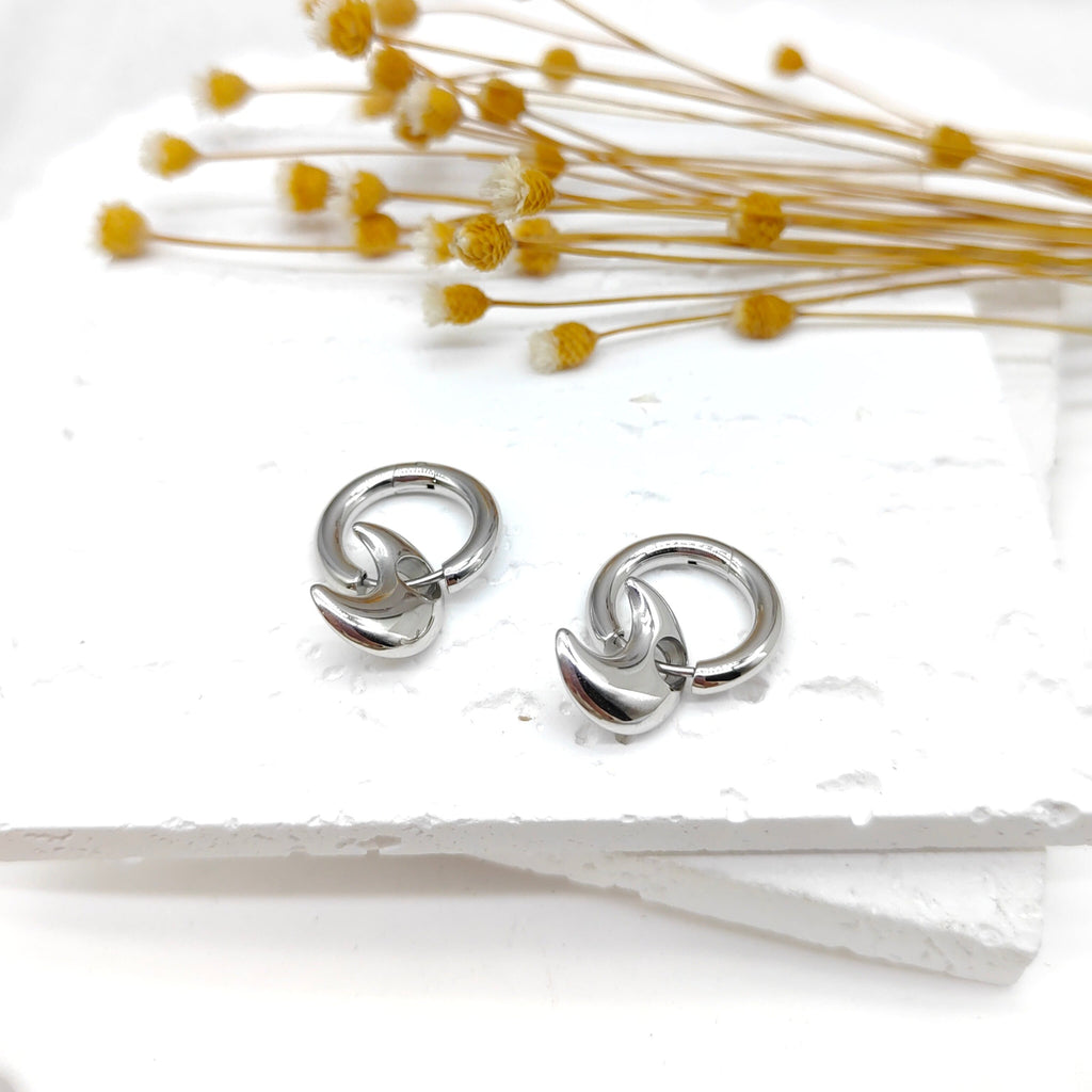 Boucles Novy argentées