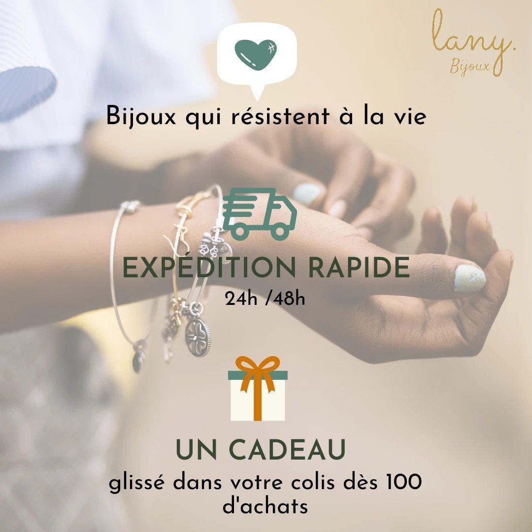 Bracelet Cheville Ana - noir - Lany-bijoux