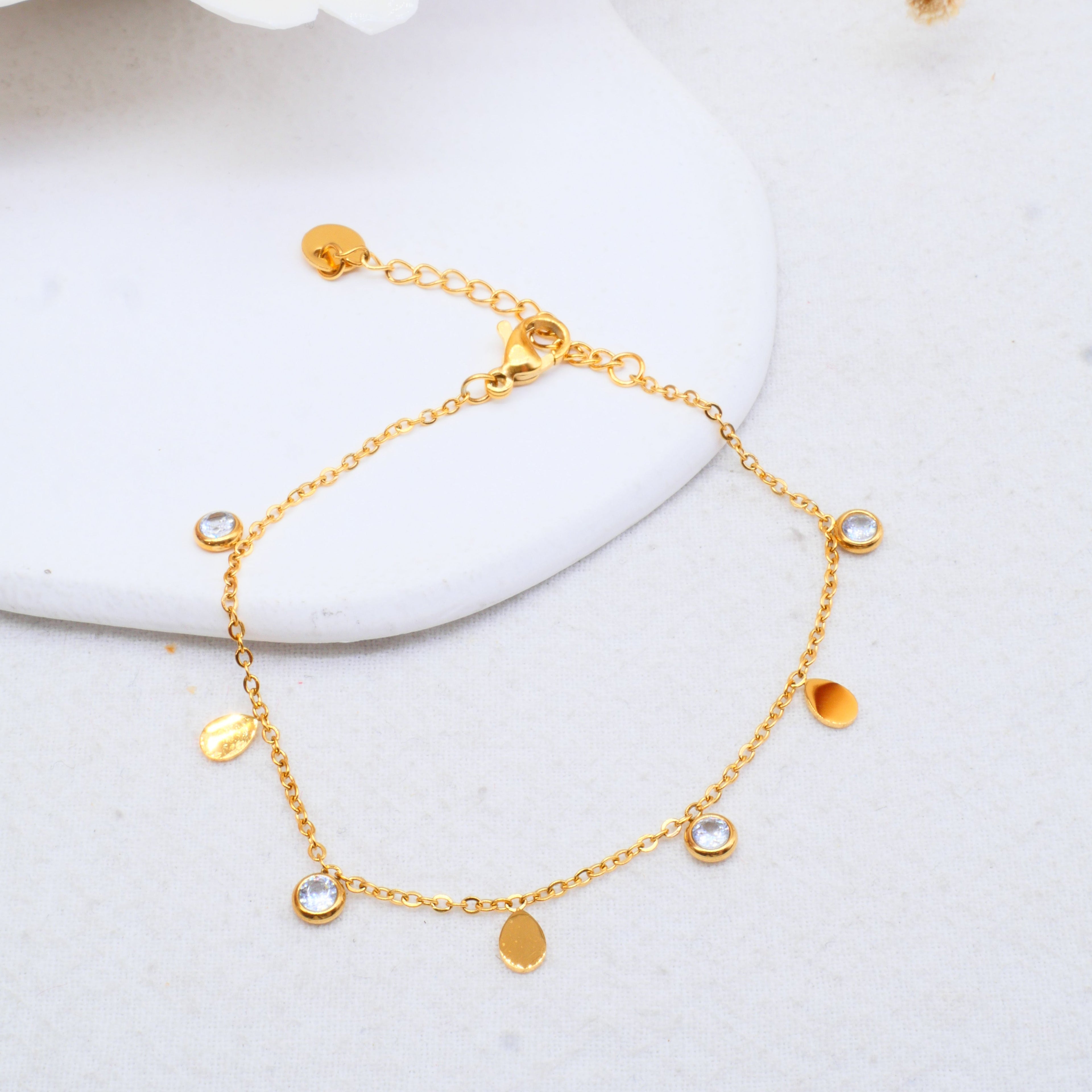 Bracelet Helmi doré