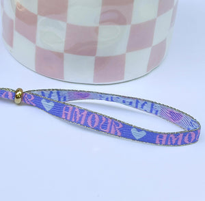 Bracelet ruban Amour