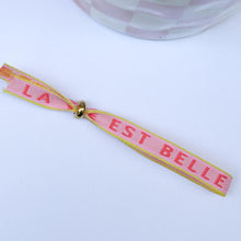 Charger l&#39;image dans la galerie, Bracelet ruban La vie est belle
