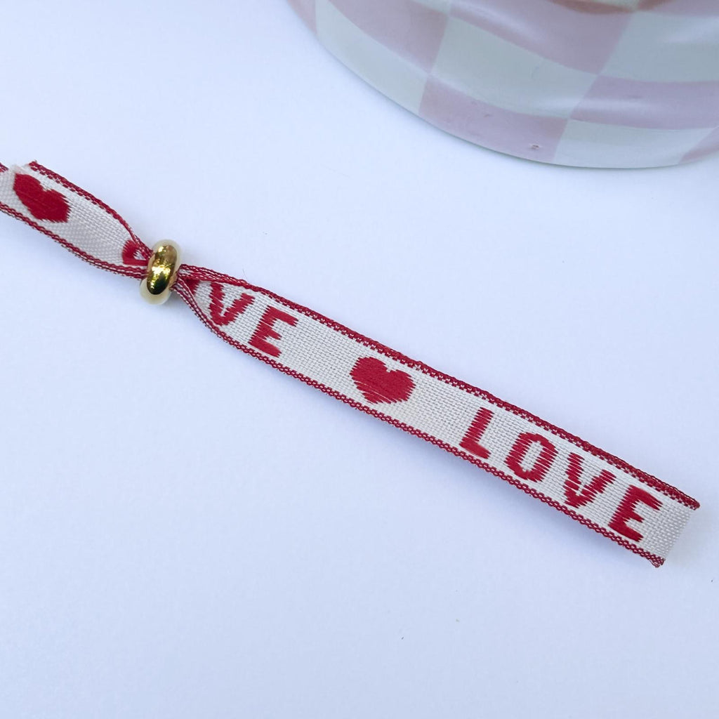 Bracelet ruban Love