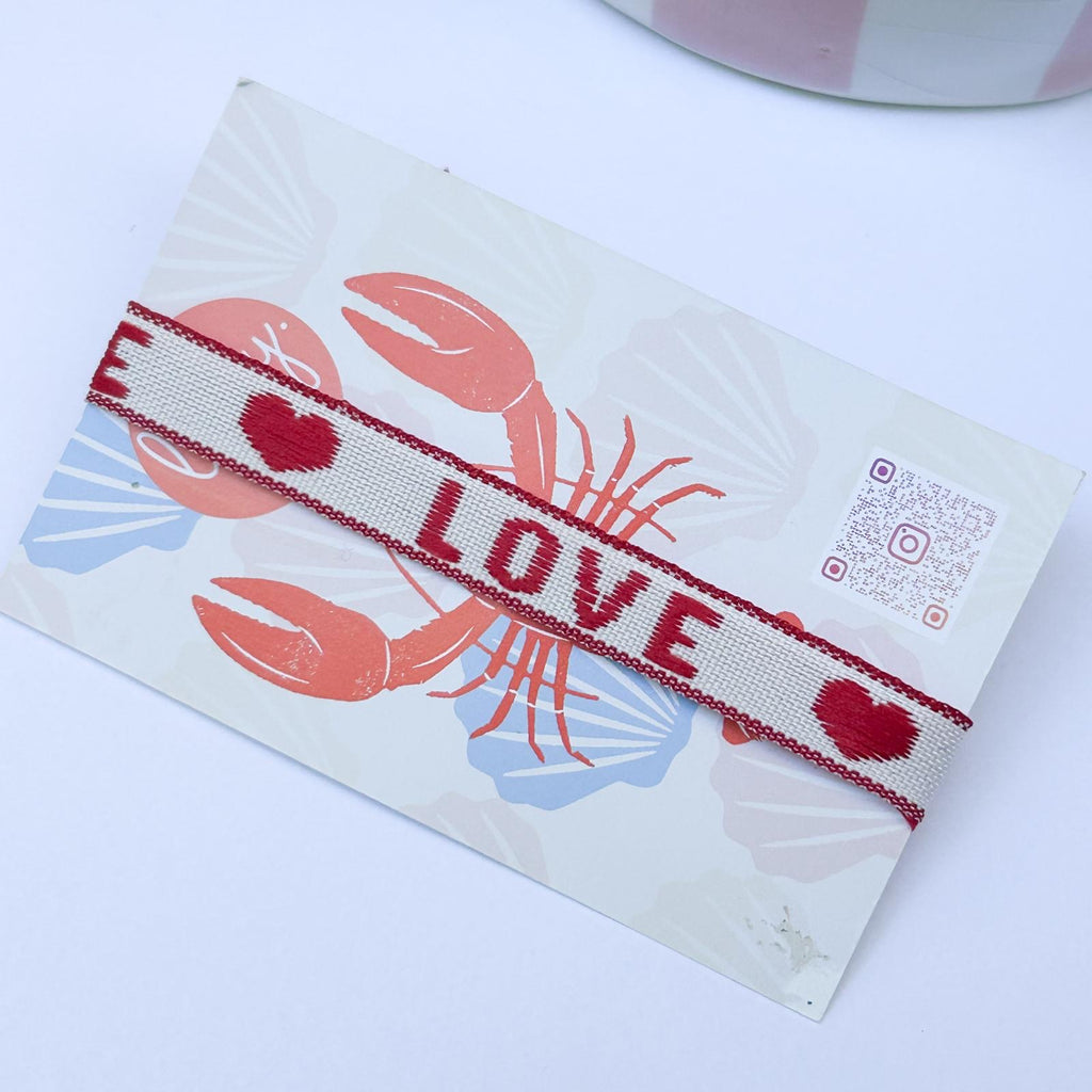 Bracelet ruban Love
