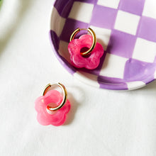 Charger l&#39;image dans la galerie, Boucles Flora roses

