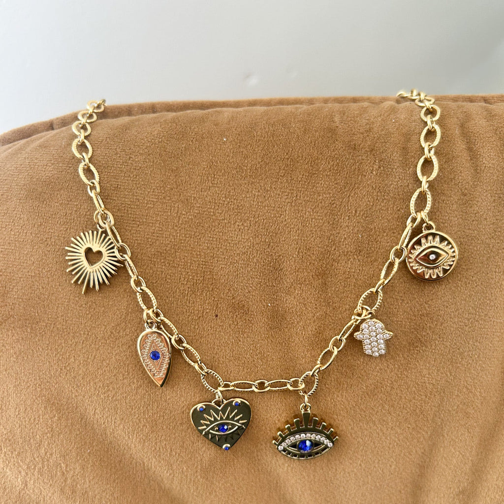 Collier breloques Bila