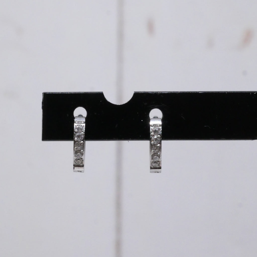 Créoles Capris argentées 1 cm