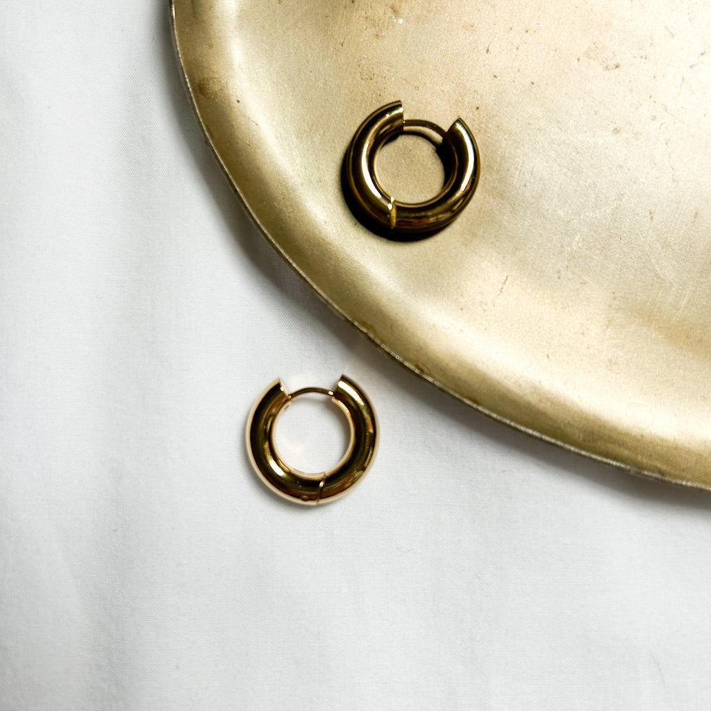 Créoles Sandy dorées 2cm