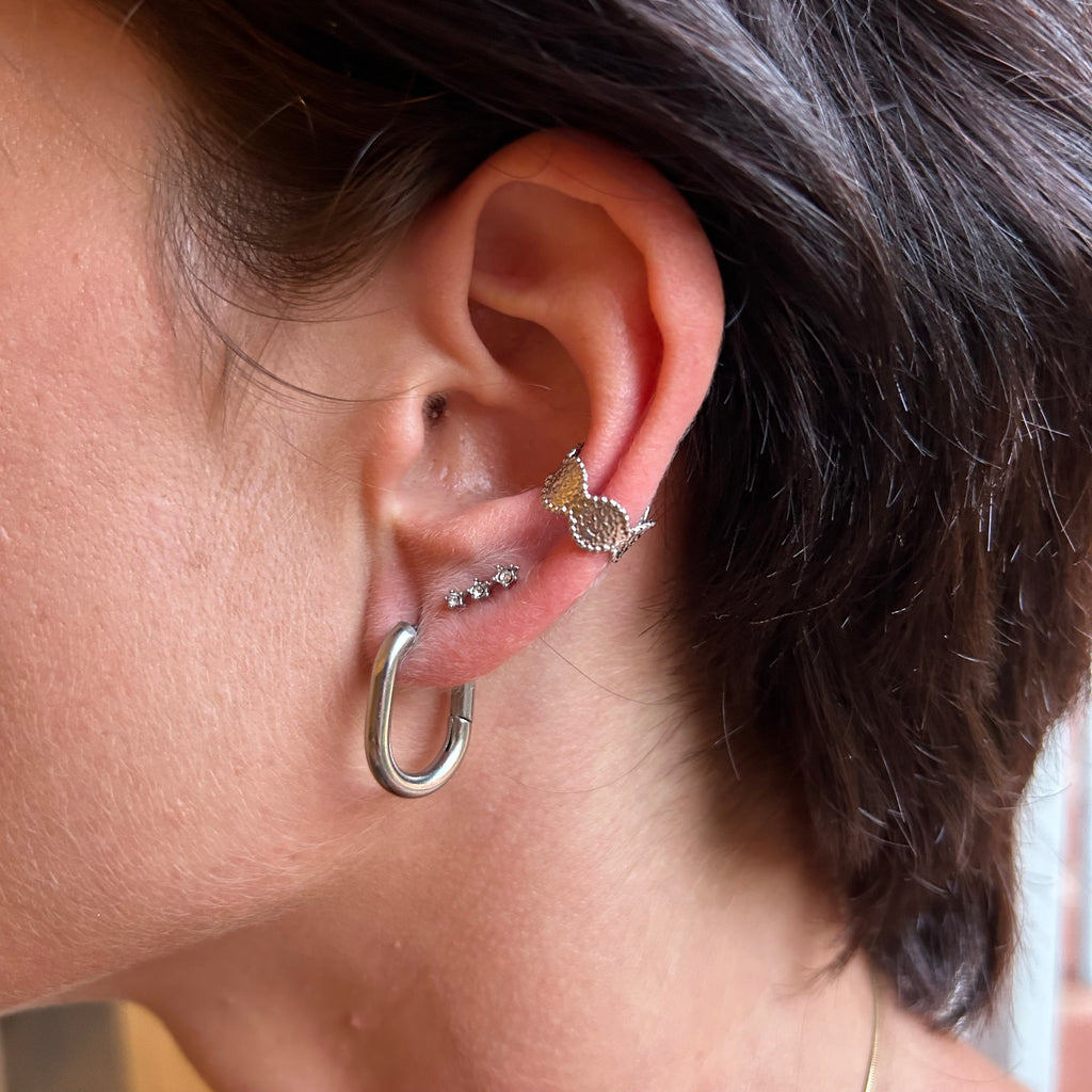 Créoles ovales argentées - Lany-bijoux