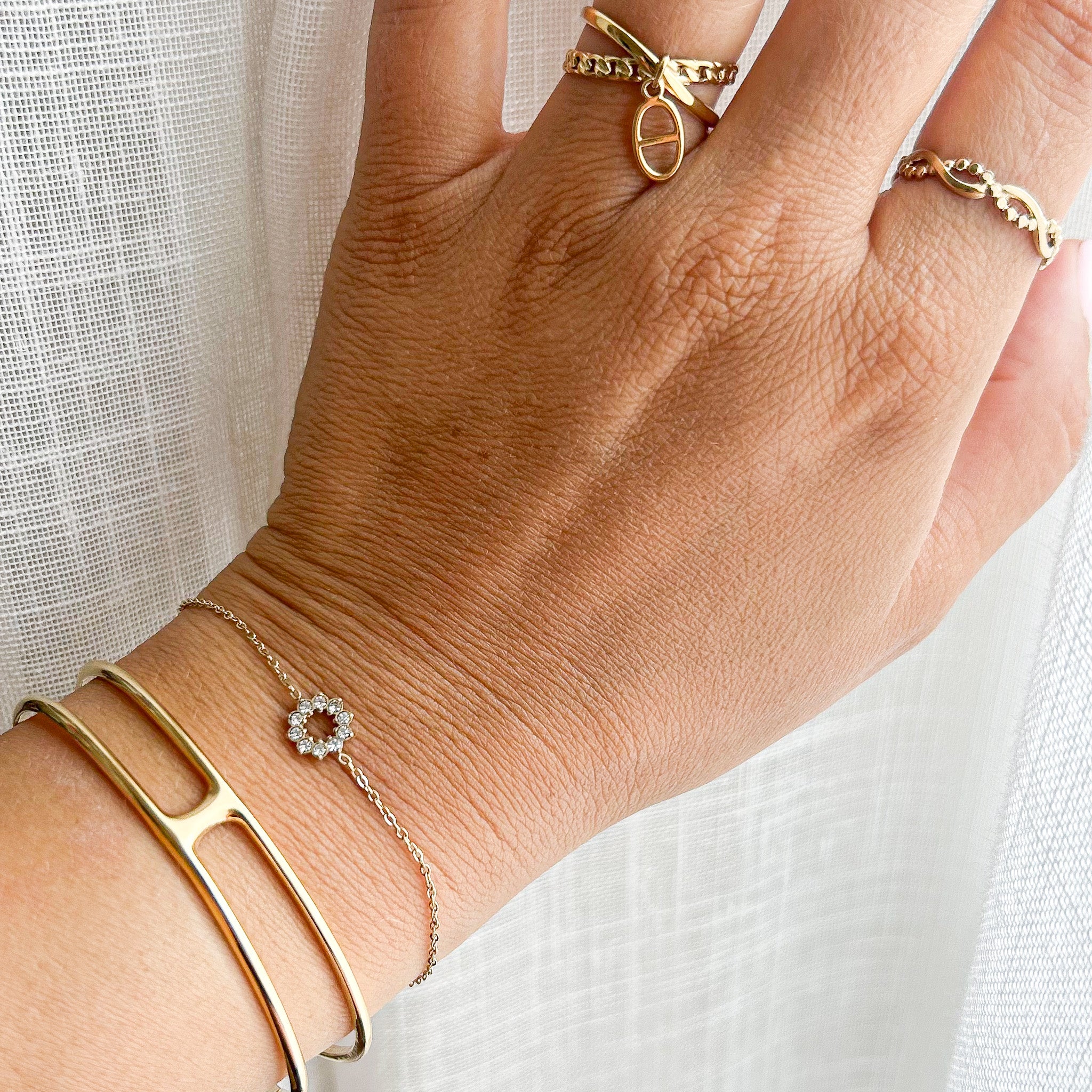 Demi jonc Aléna doré