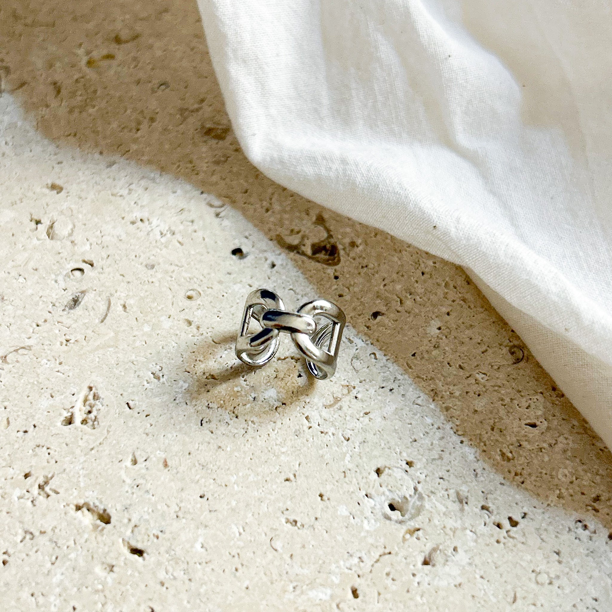 Ear cuff Amedo argenté