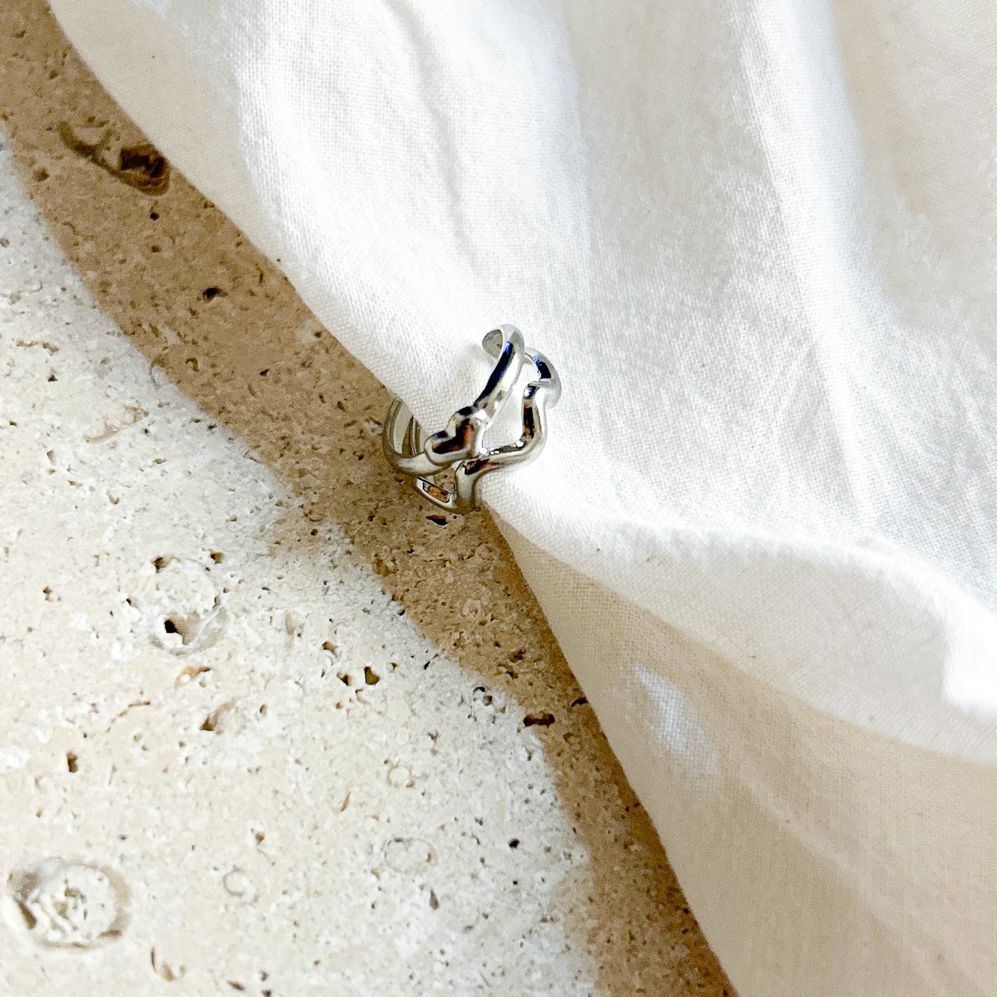 Ear cuff Jimi argenté