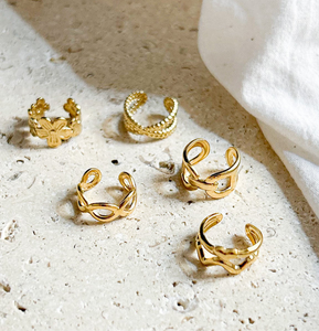 Ear cuff Jimi doré