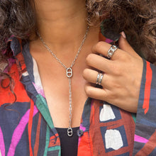 Charger l&#39;image dans la galerie, Collier cravate Kesy argenté
