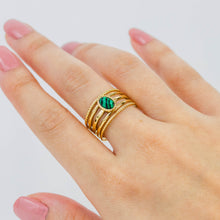 Charger l&#39;image dans la galerie, Bague Amandine malachite - Lany-bijoux
