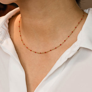 Collier Lili - rouge