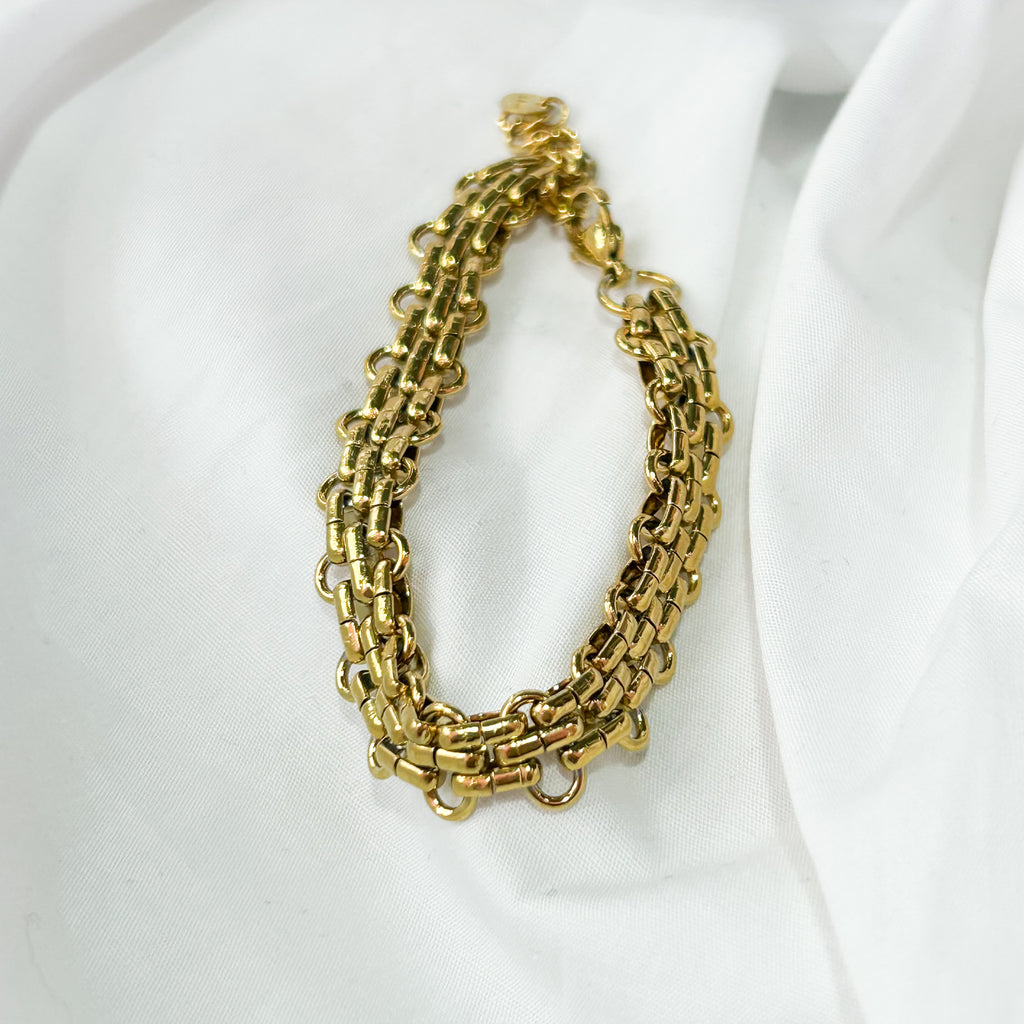 Emy - Bracelet Gourmette Doré - Lany-bijoux