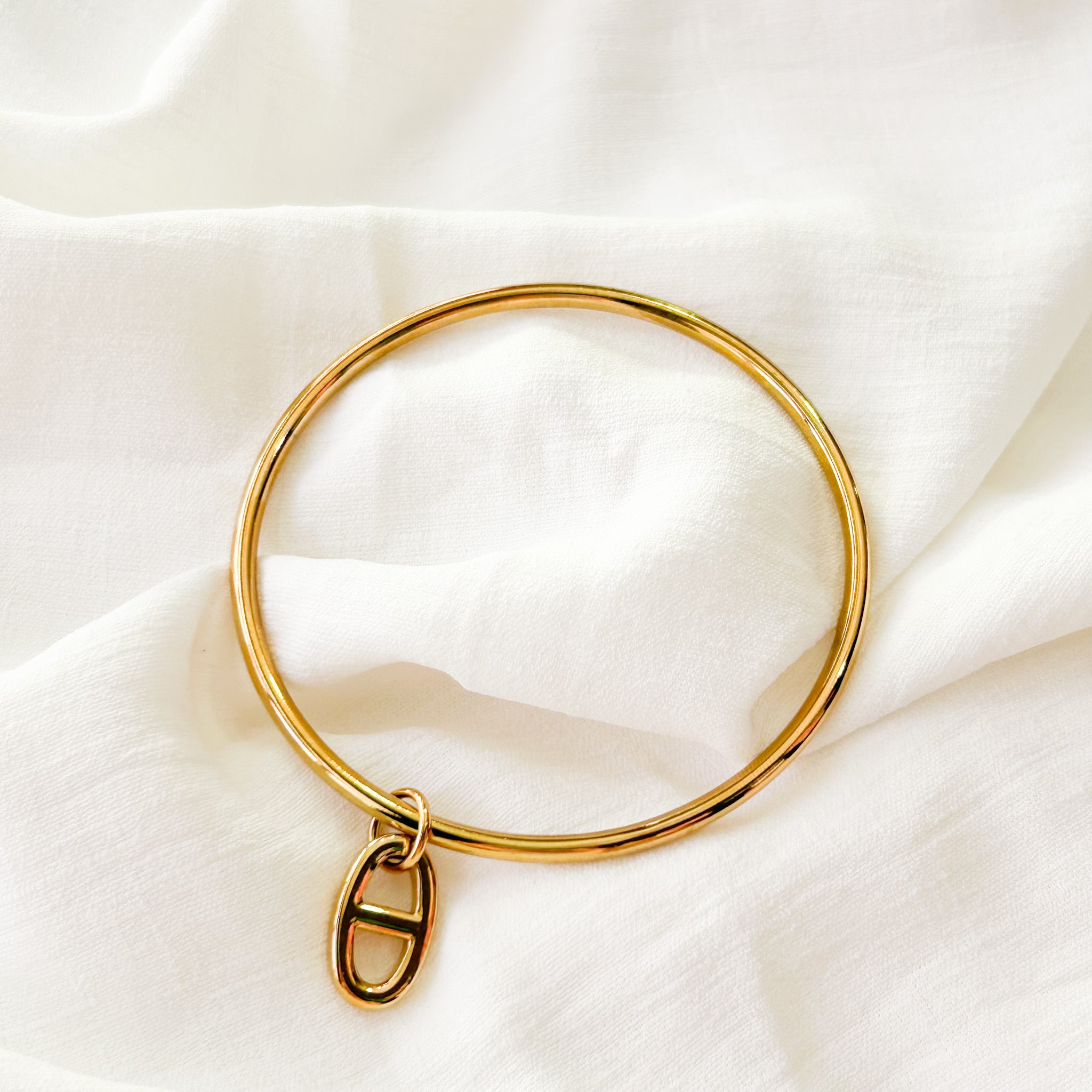 Jonc grain de café doré