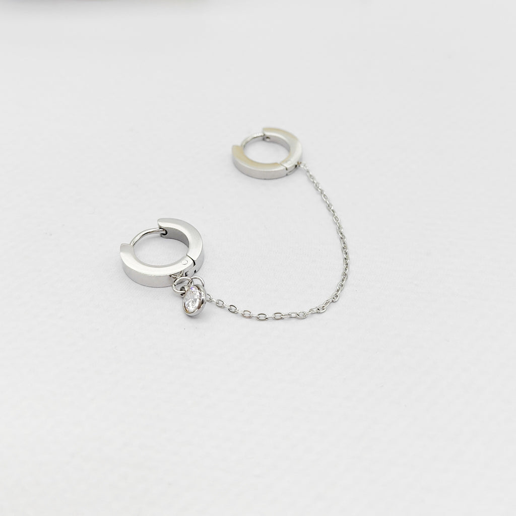 Mono boucle Dany argenté