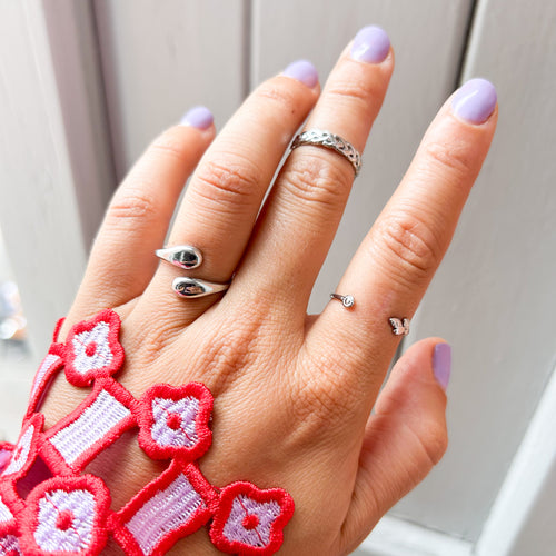 Bague Ayem en acier inoxydable argenté – Lany-bijoux