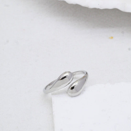 Bague Ayem en acier inoxydable argenté – Lany-bijoux
