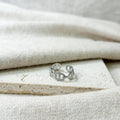 Bague Clara en acier inoxydable argenté – Lany-bijoux