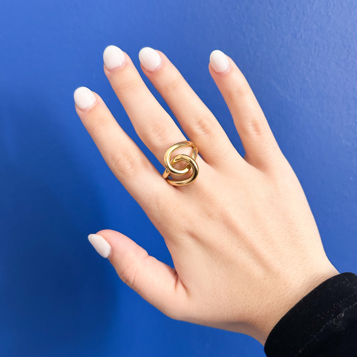 Bague Divy en acier inoxydable doré – Lany-bijoux
