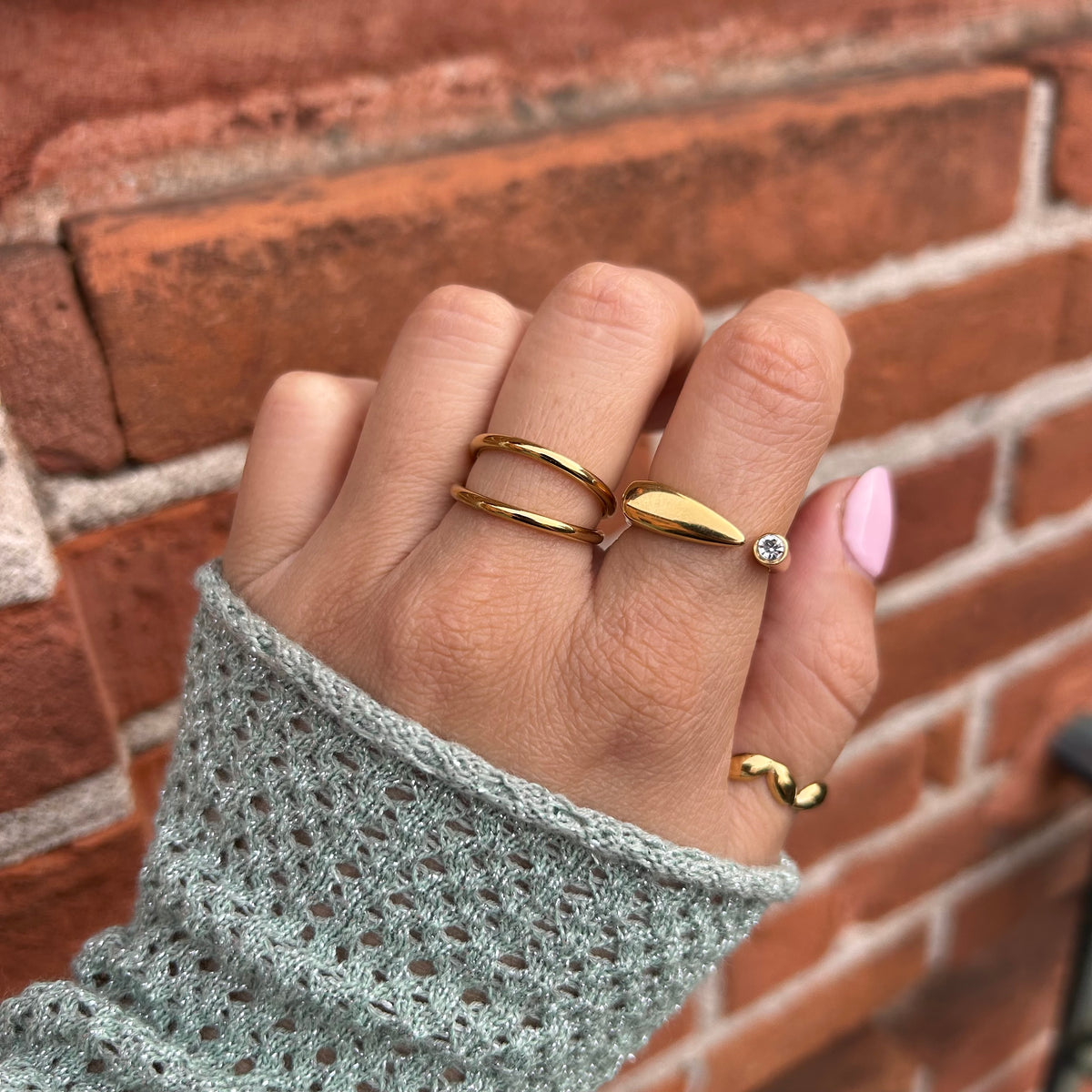 Bague femme en acier inoxydable – Lany-bijoux